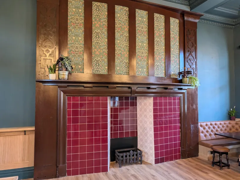 Chester Station Tap Room fireplace